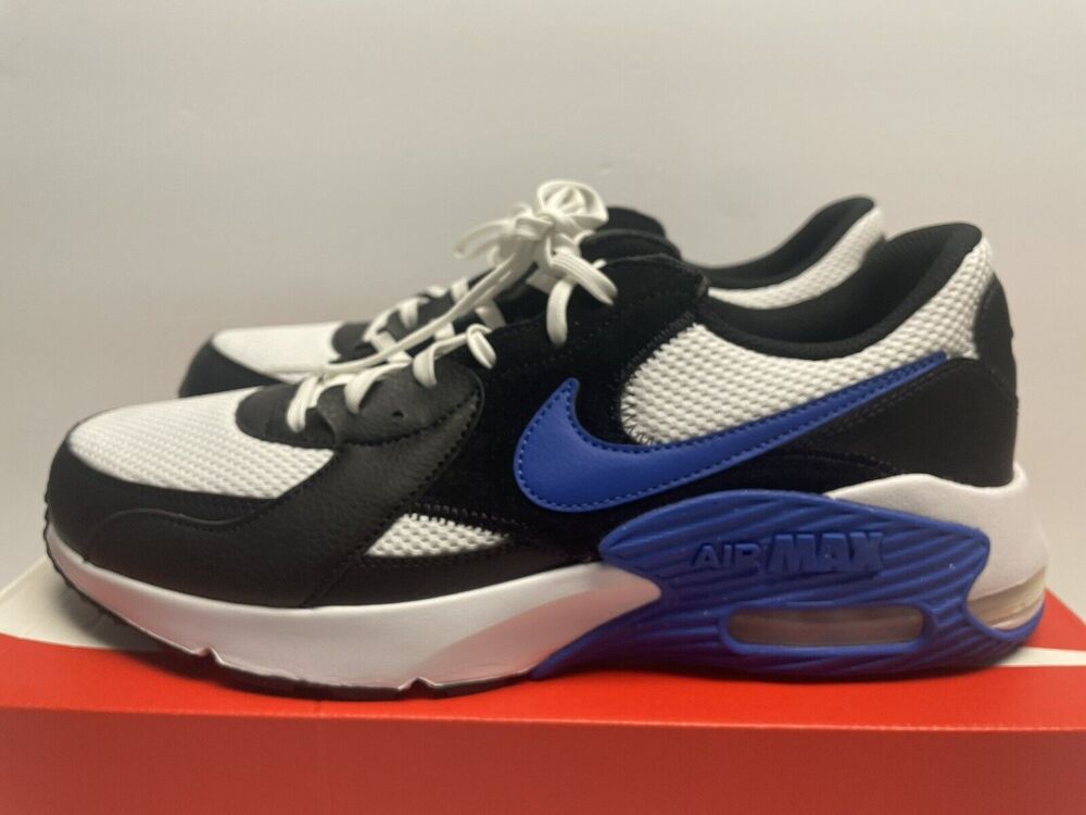 New NIKE Air Max Excee Size 11.5 Black / Blue/ White - Picture 2 of 12